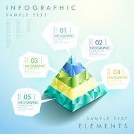 abstract pyramid infographics N6
