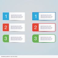 colorful info banner elements N3