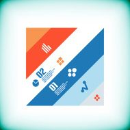 Trendy flat infographic design N4