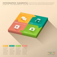 abstract 3d cube infographics N18