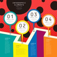 flat design abstract infographics N5