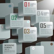 abstract 3d cube infographics N19