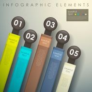 abstract 3d paper infographics N116