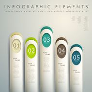 abstract 3d paper infographics N117