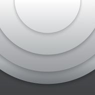Abstract grey paper circles vector background N14