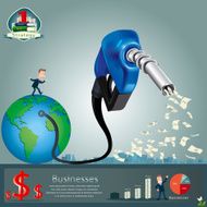 llustration of petrol nozzle for the business