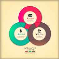 abstract 3d paper infographics N118
