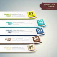 abstract 3d paper infographics N120