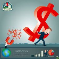 businessman infographics vector illustration N16