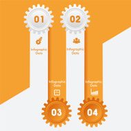 Creative gears Info-graphics options banner N48