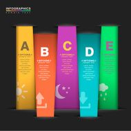 vector abstract 3d paper infographics N95