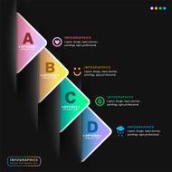 vector abstract 3d paper infographics N96