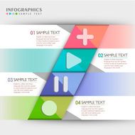vector abstract 3d paper infographics N98