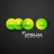 Circles web infographic modern design N3