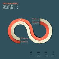 vector abstract 3d paper infographics N99