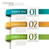 vector abstract 3d paper infographics N100