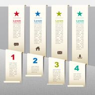 vector abstract 3d paper infographics N102