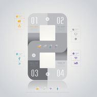 Infographics vector design template N438