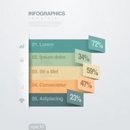 Infographics vector design template Paper Creative concept
