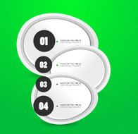 Abstract creative infographic design N3