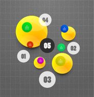 Abstract geometrical circles background N2