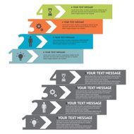 Business ladder infographic with icons and arrows