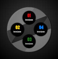 Vector technology infographic design N4