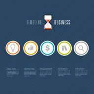 Business timeline infographic template Vector illustration N11