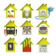 Electricity Home Icons