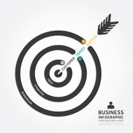 infographics vector business arrow design customer target N2