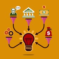 Crowd Funding Business Investment Concept