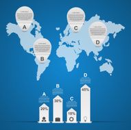 Abstract modern infographics design elements N2