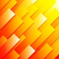 Abstract red orange and yellow paper rectangle shapes background