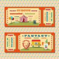 Circus tickets template N2