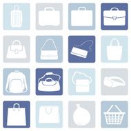 Vector Set of Bags Icons N9
