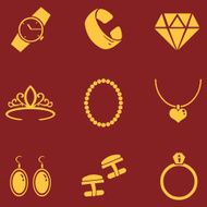 Vector Set of Jewellery Icons N20