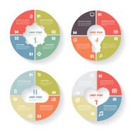 Vector circle infographic set N2