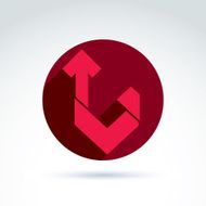 Vector conceptual corporate navigation element Abstract