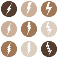 Vector Set of Thunder Lighting Icons N13