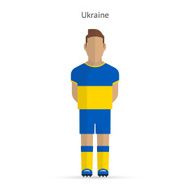 Ukraine football player Soccer uniform N2