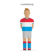 Luxembourg football player Soccer uniform N2