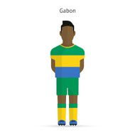 Gabon football player Soccer uniform N2