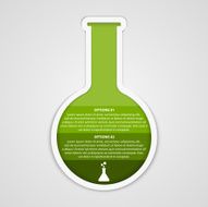 Chemical and science infographic design concept Vector illustration