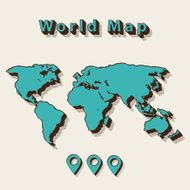 World Map Graphics Design