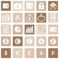 Vector Set of Finance Icons N12