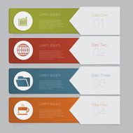 Infographic Design number banners template graphic or website layout N82