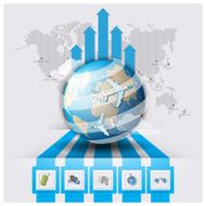 Arrow Line Travel And Journey World Map Infographic N2
