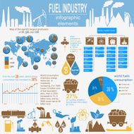 Fuel industry infographic set elements for creating your own in N8