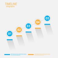 Modern time line design template N60