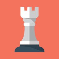 Chess Rook Flat Icon N2